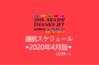 嵐ジェット運航スケジュール【2020年1/7~1/31のスケジュールに対応】